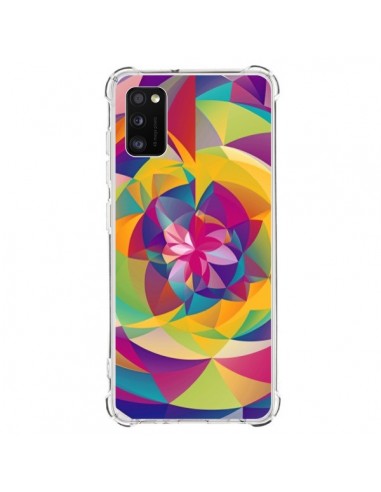 Coque Samsung Galaxy A41 Acid Blossom Fleur - Eleaxart