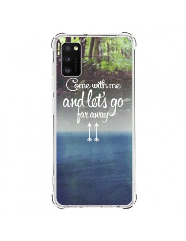 Coque Samsung Galaxy A41 Let's Go Far Away Forest Foret - Eleaxart