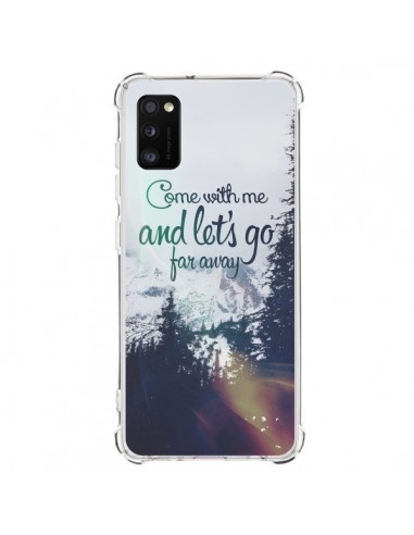 Coque Samsung Galaxy A41 Let's Go Far Away Snow Neige - Eleaxart