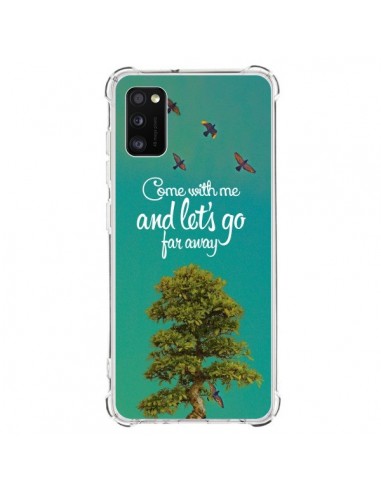 Coque Samsung Galaxy A41 Let's Go Far Away Tree Arbre - Eleaxart