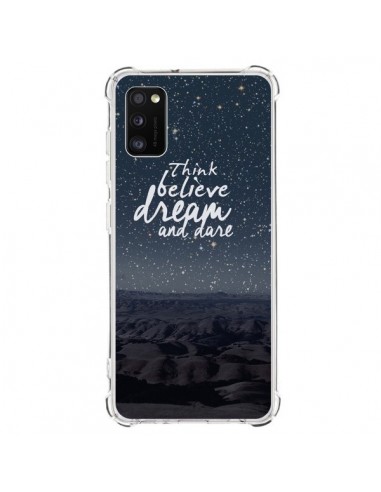 Coque Samsung Galaxy A41 Think believe dream and dare Pensée Rêves - Eleaxart