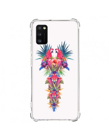 Coque Samsung Galaxy A41 Parrot Kingdom Royaume Perroquet - Eleaxart