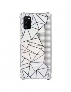 Coque Samsung Galaxy A41 Lignes Grilles Side Grid...