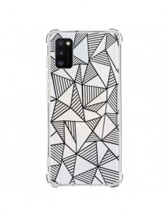 Coque Samsung Galaxy A41 Lignes Grilles Triangles Grid...
