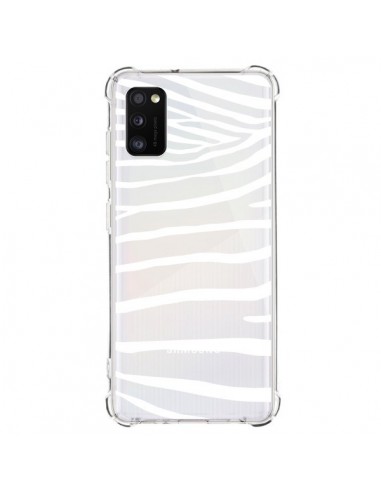 Coque Samsung Galaxy A41 Zebre Zebra Blanc Transparente - Project M