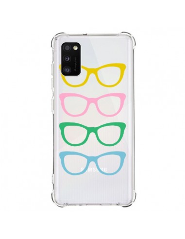 Coque Samsung Galaxy A41 Sunglasses Lunettes Soleil Couleur Transparente - Project M