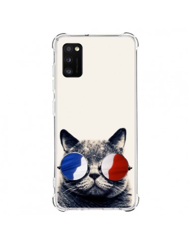 Coque Samsung Galaxy A41 Chat à lunettes françaises - Gusto NYC