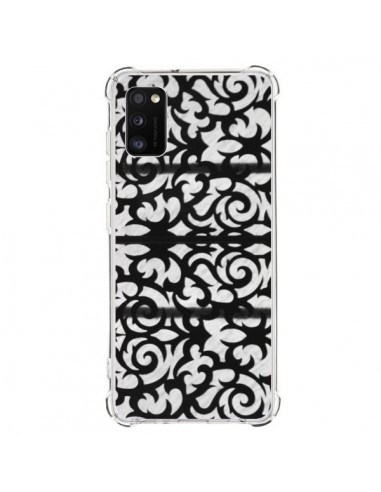 Coque Samsung Galaxy A41 Abstrait Noir et Blanc - Irene Sneddon