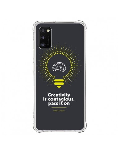 Coque Samsung Galaxy A41 Creativity is contagious, Einstein - Shop Gasoline