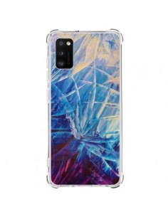 Coque Samsung Galaxy A41 Fleurs Violettes françaises -...