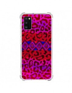 Coque Samsung Galaxy A41 Tribal Leopard Rouge - Ebi Emporium