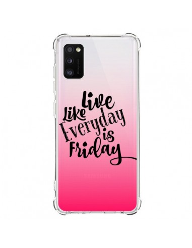 Coque Samsung Galaxy A41 Everyday Friday Vendredi Live Vis Transparente - Ebi Emporium