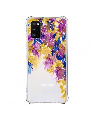 Coque Samsung Galaxy A41 Cascade Florale Transparente - Ebi Emporium