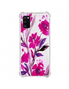 Coque Samsung Galaxy A41 Roses Fleur Flower Transparente...