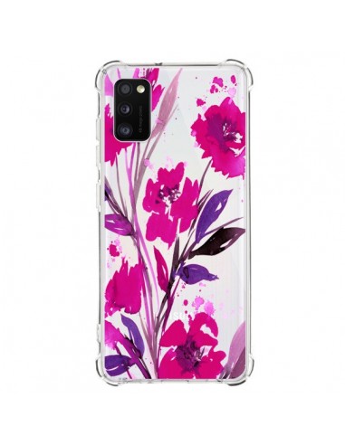 Coque Samsung Galaxy A41 Roses Fleur Flower Transparente - Ebi Emporium