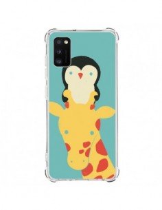 Coque Samsung Galaxy A41 Girafe Pingouin Meilleure Vue...