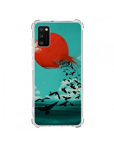 Coque Samsung Galaxy A41 Soleil Oiseaux Mer - Jay Fleck