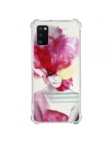 Coque Samsung Galaxy A41 Bright Pink Portrait Femme - Jenny Liz Rome