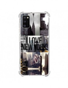 Coque Samsung Galaxy A41 I love New Yorck City noir -...