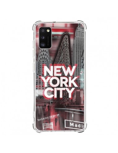 Coque Samsung Galaxy A41 New York City Rouge - Javier Martinez
