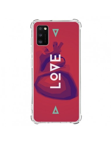 Coque Samsung Galaxy A41 Love Coeur Triangle Amour - Javier Martinez