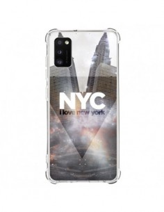 Coque Samsung Galaxy A41 I Love New York City Gris -...