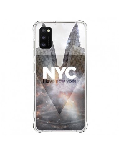 Coque Samsung Galaxy A41 I Love New York City Gris - Javier Martinez