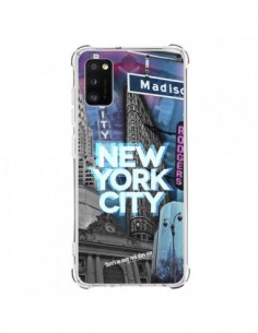 Coque Samsung Galaxy A41 New York City Buildings Bleu -...