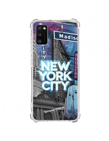 Coque Samsung Galaxy A41 New York City Buildings Bleu - Javier Martinez