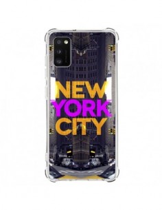 Coque Samsung Galaxy A41 New York City Orange Violet -...