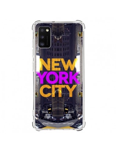 Coque Samsung Galaxy A41 New York City Orange Violet - Javier Martinez
