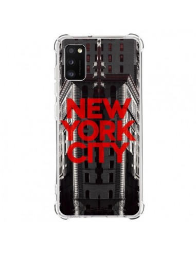 Coque Samsung Galaxy A41 New York City Rouge - Javier Martinez