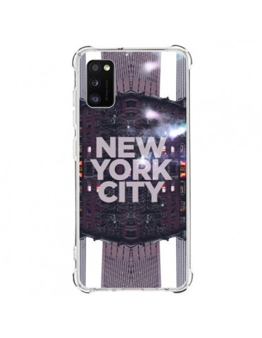 Coque Samsung Galaxy A41 New York City Violet - Javier Martinez