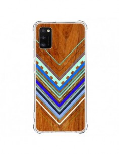 Coque Samsung Galaxy A41 Azteque Arbutus Blue Bois Aztec...