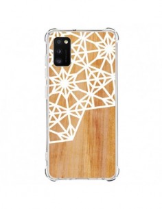 Coque Samsung Galaxy A41 Frozen Stars Etoile Bois Azteque...