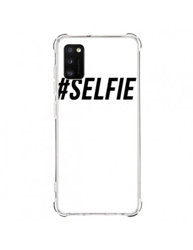 Coque Samsung Galaxy A41 Hashtag Selfie Noir Vertical - Jonathan Perez