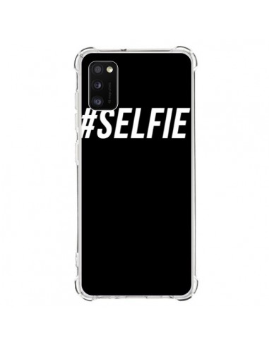 Coque Samsung Galaxy A41 Hashtag Selfie Blanc Vertical - Jonathan Perez