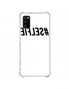 Coque Samsung Galaxy A41 Hashtag Selfie Noir Inversé -...