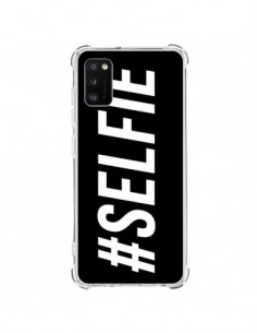 Coque Samsung Galaxy A41 Hashtag Selfie Noir Horizontal -...