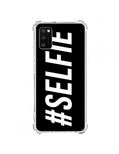 Coque Samsung Galaxy A41 Hashtag Selfie Noir Horizontal - Jonathan Perez