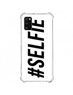 Coque Samsung Galaxy A41 Hashtag Selfie Blanc Horizontal...