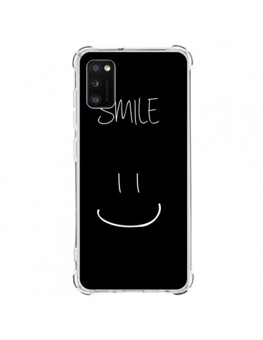Coque Samsung Galaxy A41 Smile Souriez Noir - Jonathan Perez