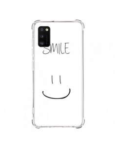 Coque Samsung Galaxy A41 Smile Souriez en Blanc -...