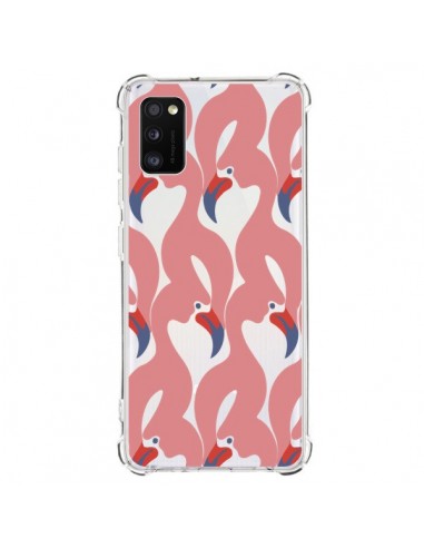 Coque Samsung Galaxy A41 Flamant Rose Flamingo Transparente - Dricia Do