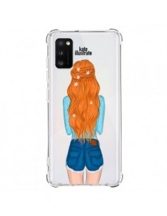Coque Samsung Galaxy A41 Red Hair Don't Care Rousse...