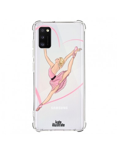 Coque Samsung Galaxy A41 Ballerina Jump In The Air Ballerine Danseuse Transparente - kateillustrate