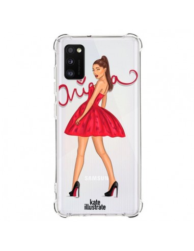 Coque Samsung Galaxy A41 Ariana Grande Chanteuse Singer Transparente - kateillustrate