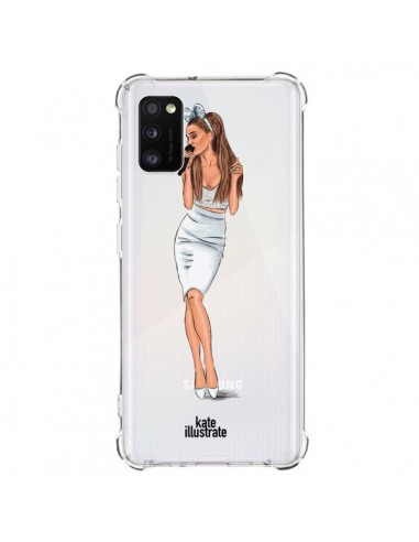 Coque Samsung Galaxy A41 Ice Queen Ariana Grande Chanteuse Singer Transparente - kateillustrate