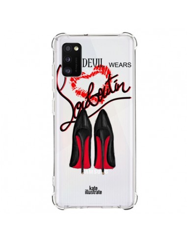 Coque Samsung Galaxy A41 The Devil Wears Shoes Demon Chaussures Transparente - kateillustrate