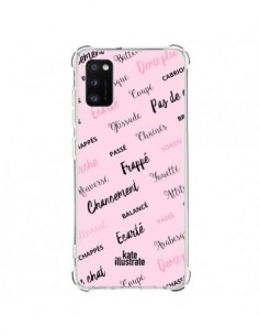 Coque Samsung Galaxy A41 Ballerina Ballerine Mots -...